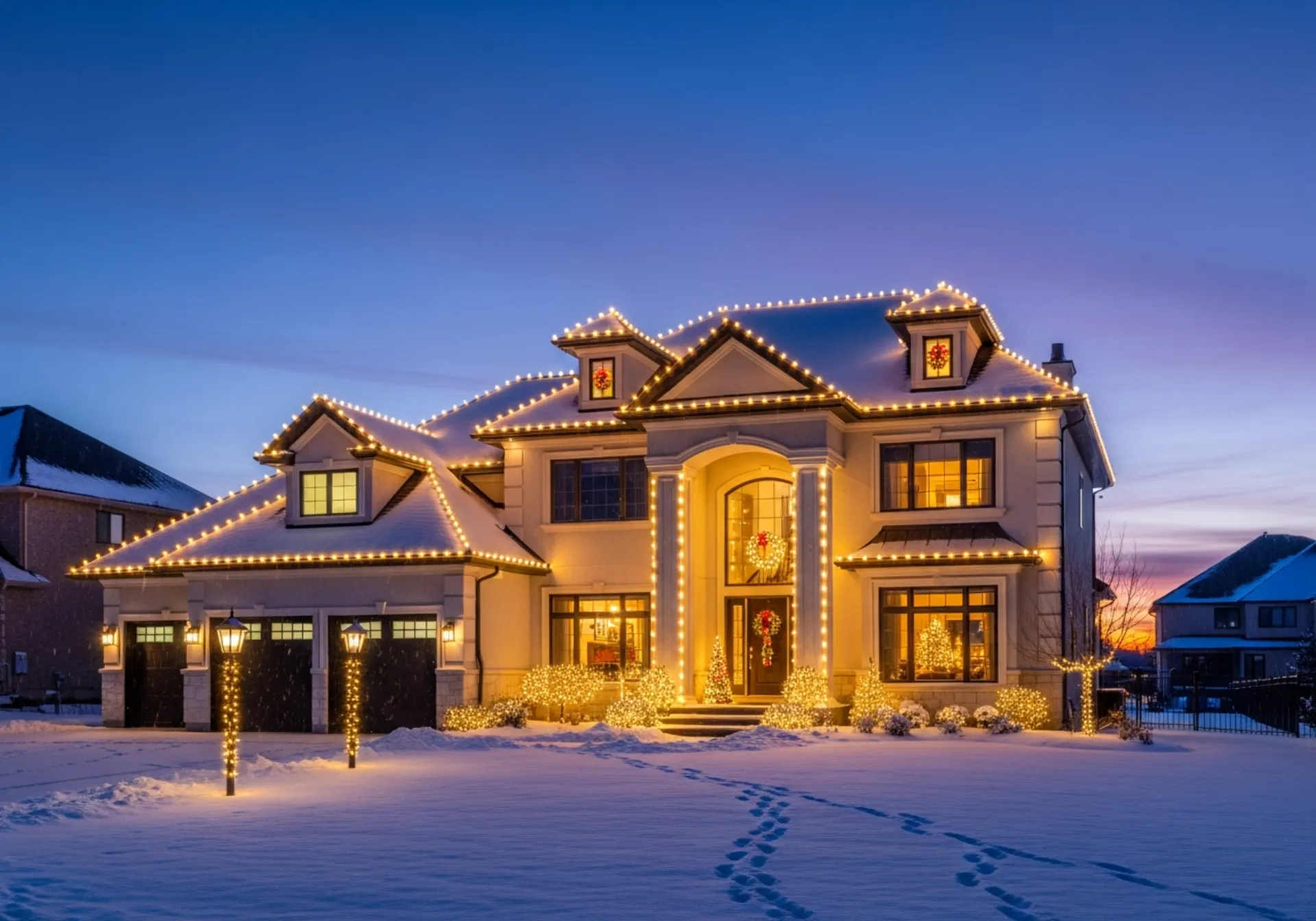 Safe professional holiday lights